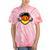 Nostalgia Chest Flag GDR Tie-Dye T-Shirts Coral Tie-Dye
