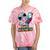 Rare Aesthetic Retro Nostalgia Y2K Vibes Tie-Dye T-Shirts Coral Tie-Dye