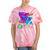 Retro 1980s 80's Baby 1990s 90's Made Me Nostalgia Birthday Premium Tri-Blend Tie-Dye T-Shirts Coral Tie-Dye
