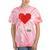 Retro Gamer 1 Life Pixel Heart – 8-Bit Gaming Nostalgia Tie-Dye T-Shirts Coral Tie-Dye