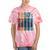 Retro Nineties Style Audio Tape Nostalgia Year 1990 Premium Tri-Blend Tie-Dye T-Shirts Coral Tie-Dye