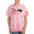 Retro Nostalgia 1980s Love Graphic Tie-Dye T-Shirts Coral Tie-Dye