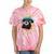 Retro Phone Never Forget Nostalgia Vintage Raglan Baseball Tee Tie-Dye T-Shirts Coral Tie-Dye