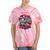 Retro Graphic Print With a Touch Of Nostalgia Tie-Dye T-Shirts Coral Tie-Dye Retro Graphic Print With a Touch Of Nostalgia Tie-Dye T-Shirts Coral Tie-Dye