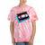 Retro VHS Vaporwave Video Cassette Nostalgia Geek Chic Premium Tri-Blend Tie-Dye T-Shirts Coral Tie-Dye