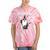 Rock & Roll Wizard Music Nostalgia Premium Tri-Blend Tie-Dye T-Shirts Coral Tie-Dye