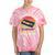 Tracking Adjustments Required Nostalgia VHS Retro Tape Tie-Dye T-Shirts Coral Tie-Dye