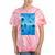 Trippy Weirdcore Frutiger Aero Surreal Eyeballs Y2K Tie-Dye T-Shirts Coral Tie-Dye