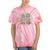 Vibey Nostalgia & Retro Charm Tie-Dye T-Shirts Coral Tie-Dye