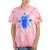 Yk2 Grunge Earthy Blue Cat With Stars Tomboy 90s Nostalgia Tie-Dye T-Shirts Coral Tie-Dye