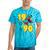 1990 Retro Raised In The 90s Old School Nostalgia Vibes Tie-Dye T-Shirts Turquoise Tie-Dye