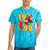 1990 Retro Roller Skate Vintage 90s Nostalgia Collector Tie-Dye T-Shirts Turquoise Tie-Dye
