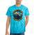 8-Bit Gamer Birder Blue Jay Arcade Nostalgia Nature Tie-Dye T-Shirts Turquoise Tie-Dye