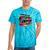 80s 90s Hip Hop Nostalgia Retro Boombox Music Lovers Tie-Dye T-Shirts Turquoise Tie-Dye