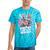 80's Cartoon Heroes Apparel For Retro Nostalgia Fans Tie-Dye T-Shirts Turquoise Tie-Dye