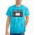 80s VHS Video Cassette Nostalgia Tie-Dye T-Shirts Turquoise Tie-Dye