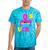 80's Vibe Retro Style Cassette Tape Nostalgia 1980s Party Tie-Dye T-Shirts Turquoise Tie-Dye