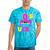 80's Vibe Retro Style Cassette Tape Nostalgia 1980s Party Tie-Dye T-Shirts Turquoise Tie-Dye