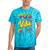 90s Nostalgia Retro Apparel 90'S Vibe Retro Premium Tri-Blend Tie-Dye T-Shirts Turquoise Tie-Dye