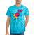 90’s Ring Retro Nostalgia Colorful Throwback Tie-Dye T-Shirts Turquoise Tie-Dye