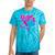 90's Vibe Retro Style Cassette Tape Nostalgia 1990s Party Tie-Dye T-Shirts Turquoise Tie-Dye