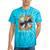 Buffering Glitched CD On Fire 2000s Nostalgia Tie-Dye T-Shirts Turquoise Tie-Dye