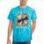Buffering Glitched CD On Fire 2000s Nostalgia Tie-Dye T-Shirts Turquoise Tie-Dye