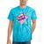 Dabbing Cassette Tape 70s 80s 80s Outfit Nostalgia Tie-Dye T-Shirts Turquoise Tie-Dye
