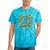 Elder Emo Club Skeleton Hands Heart Nostalgia Premium Tri-Blend Tie-Dye T-Shirts Turquoise Tie-Dye