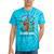 Elder Emo Nostalgia Skeleton Hand Tie-Dye T-Shirts Turquoise Tie-Dye