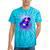 Never Forget Retro 80s 90s Nostalgia Tie-Dye T-Shirts Turquoise Tie-Dye
