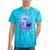 Never Forget Retro 80s 90s Nostalgia Tie-Dye T-Shirts Turquoise Tie-Dye