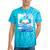 Frutiger Aero Aesthetic Tech Book Butterfly Tie-Dye T-Shirts Turquoise Tie-Dye