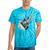 Frutiger Aero Aesthetic Tech Computer Aquarium Fishes Tie-Dye T-Shirts Turquoise Tie-Dye
