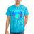 Frutiger Aero Aesthetic Tech Orb Fishes Raglan Baseball Tee Tie-Dye T-Shirts Turquoise Tie-Dye