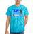 Frutiger Aero Beach Y2k Aesthetic Palm Tree Sand Ocean Tie-Dye T-Shirts Turquoise Tie-Dye