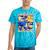 Frutiger Aero Retro Vibes Y2K 90's Vibes Tie-Dye T-Shirts Turquoise Tie-Dye