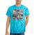 Frutiger Aero Y2K Old School Retro Vibes Tie-Dye T-Shirts Turquoise Tie-Dye