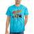 Hotrod Vintage Style Car Nostalgia Hotrod Distressed Premium Tri-Blend Tie-Dye T-Shirts Turquoise Tie-Dye