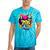 I Love The 70s Retro Cassette Roller Vinyl Nostalgia Vibes Tie-Dye T-Shirts Turquoise Tie-Dye