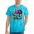 I Love The 70s Vintage Cassette Roller Vinyl Nostalgia 70s Tie-Dye T-Shirts Turquoise Tie-Dye