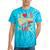 I Love 90's Music Retro Style Nostalgia Cassette 1990s Party Premium Tri-Blend Tie-Dye T-Shirts Turquoise Tie-Dye