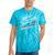 Nostalgia 80s Duck Goose Distressed Tie-Dye T-Shirts Turquoise Tie-Dye