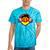 Nostalgia Chest Flag GDR Tie-Dye T-Shirts Turquoise Tie-Dye