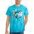 Nostalgia By EvanTube Roll The Dice Tie-Dye T-Shirts Turquoise Tie-Dye