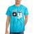 Old School Dad OG Hip Hop Head Vinyl Retro 80s90s Nostalgia Tie-Dye T-Shirts Turquoise Tie-Dye