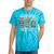 Old School Playlist Nostalgia Vibes Cassette Tie-Dye T-Shirts Turquoise Tie-Dye
