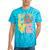 Peace Sign Love Groovy Vibes Costume Nostalgia 1980s Fashion Tie-Dye T-Shirts Turquoise Tie-Dye
