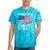 Please Be Patient With Me I'm From The 1900s American Flag Tie-Dye T-Shirts Turquoise Tie-Dye