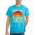 Please Be Patient I'm From The 1900s Sunset Vintage Wagon Premium Tie-Dye T-Shirts Turquoise Tie-Dye